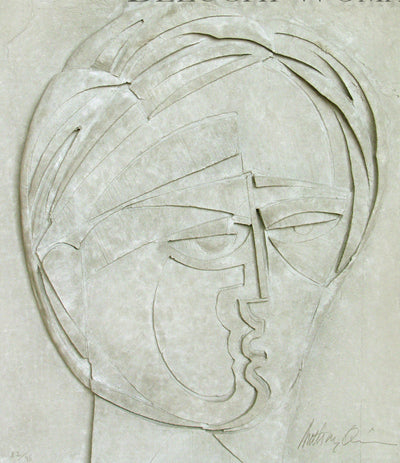 Beluchi Woman, Vellum Relief, 1986