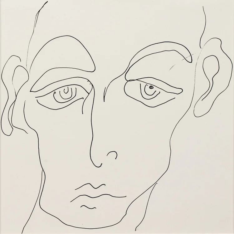 Untitled, 2000, ink on paper, 5 3/4 x 5 3/4 in (14.6 x 14.6 cm) (AQ2011.001.11)