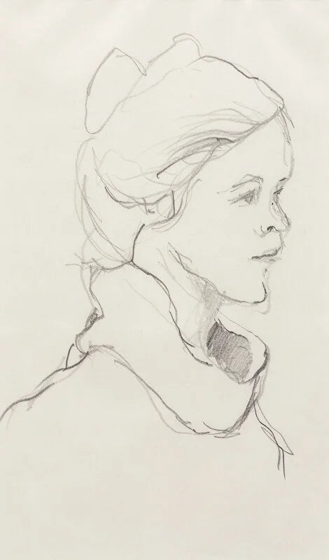 Untitled, 1963 Graphite on paper, 7 3/4 x 4 3/4 in 19.7 x 12.1 cm (AQ2011.001.5)a