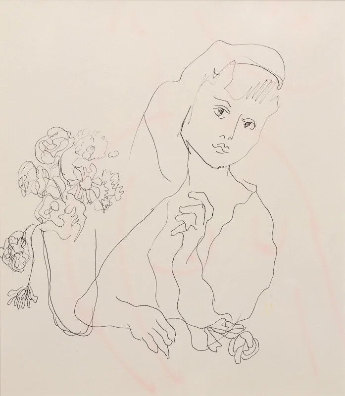 Untitled, 1970 Ink on paper, graphite on paper, 7 1/2 x 4 1/2 in (19.1 x 11.4 cm) (AQ2011.001.8)