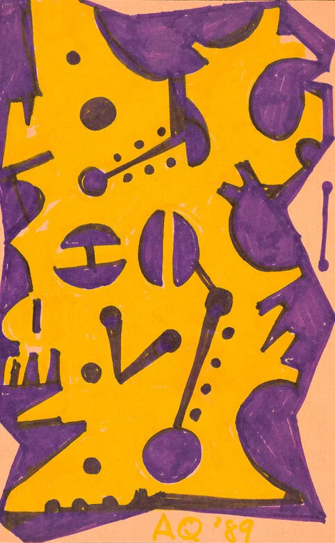 Motor, 1989, felt tip pen on paper, 8 x 5 in (20.3 x 12.7 cm) (AQ2011.003.80)