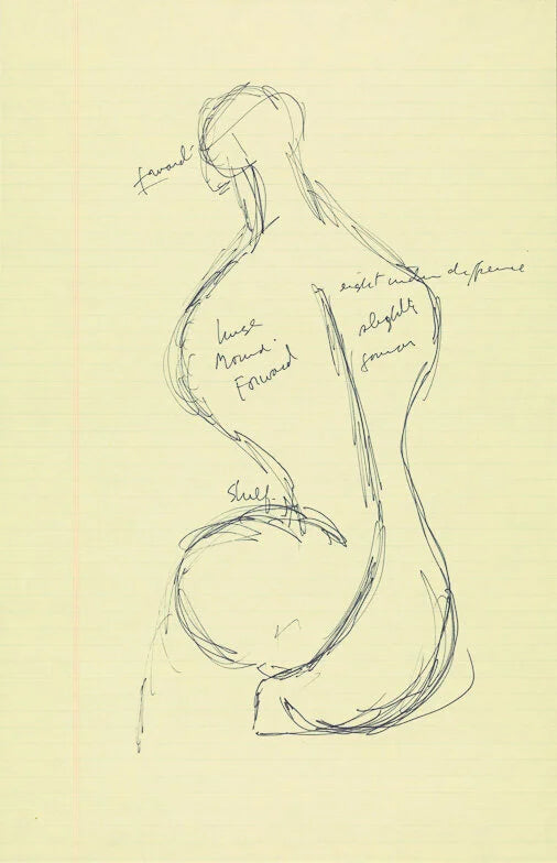 Process drawing, Pen and ink on paper, 13 1/8 x 8 1/2 in (33.3 x 21.6 cm) (AQ2011.004.60)