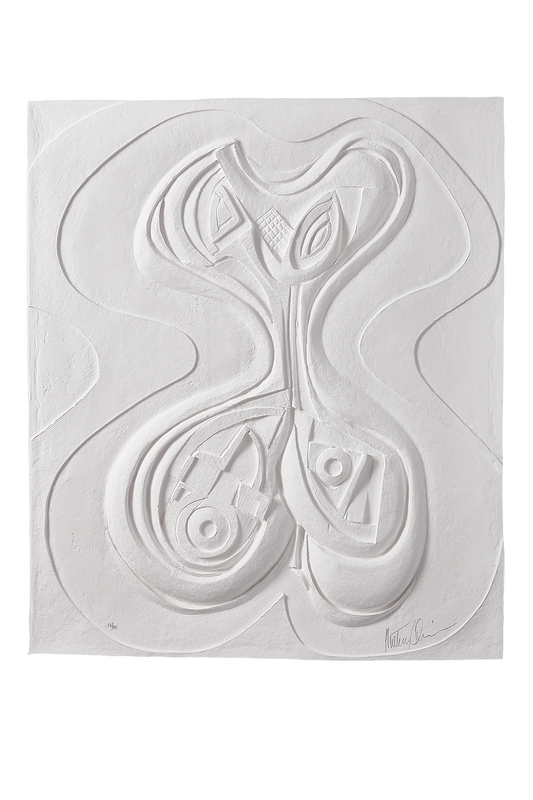 Odalisque (White), Vellum Relief, 1987