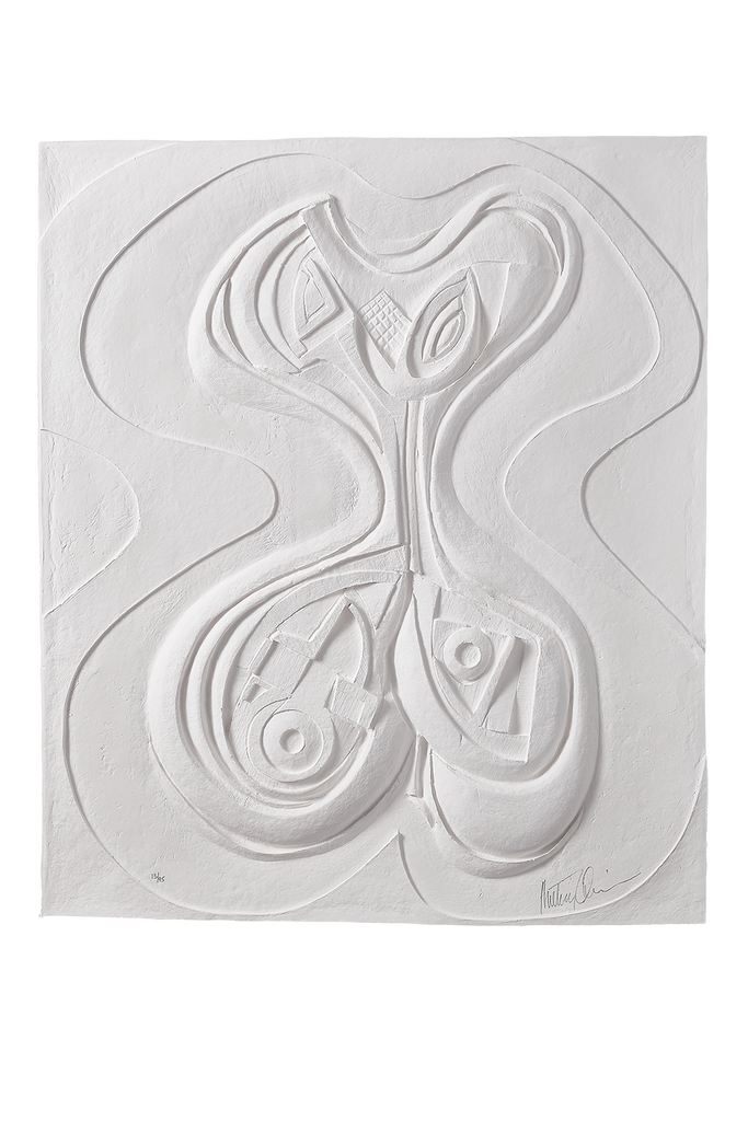 Odalisque (White), Vellum Relief, 1987